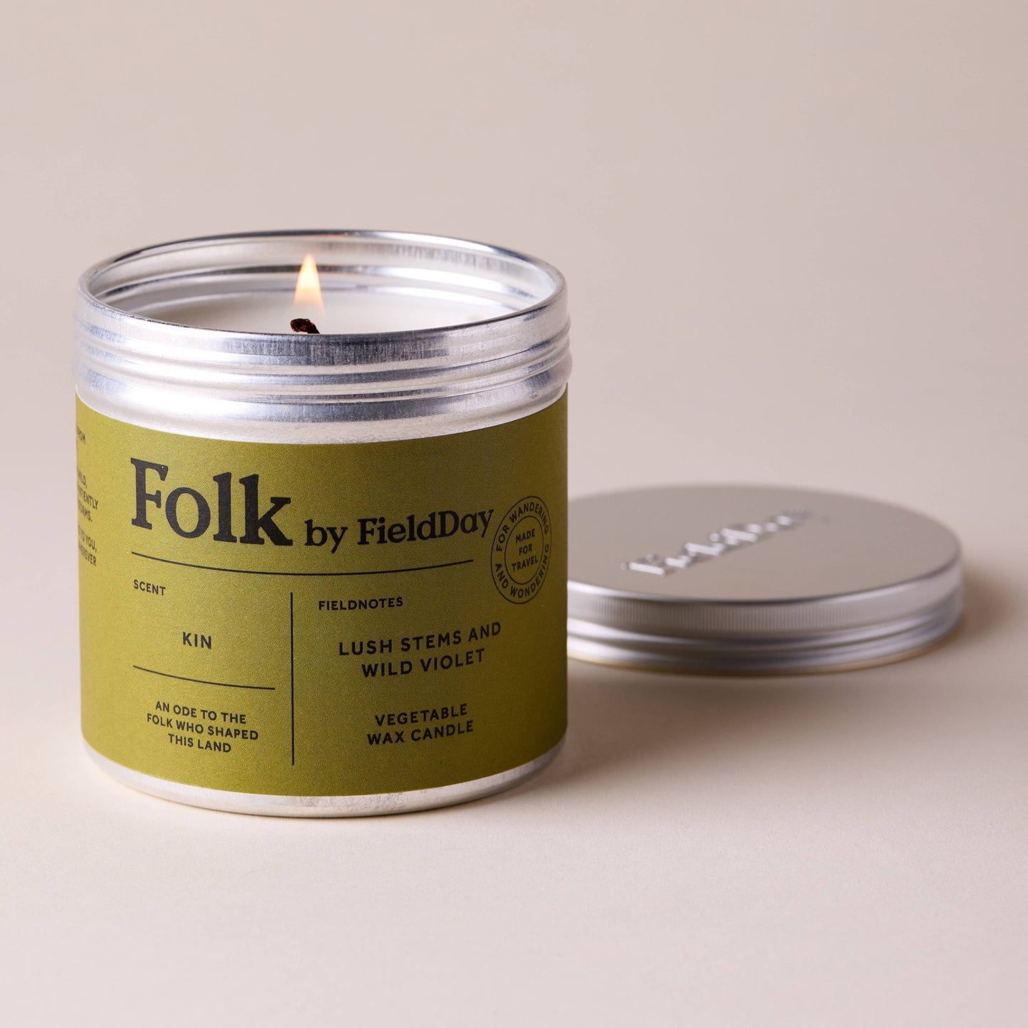 Kin Folk Tin Candle