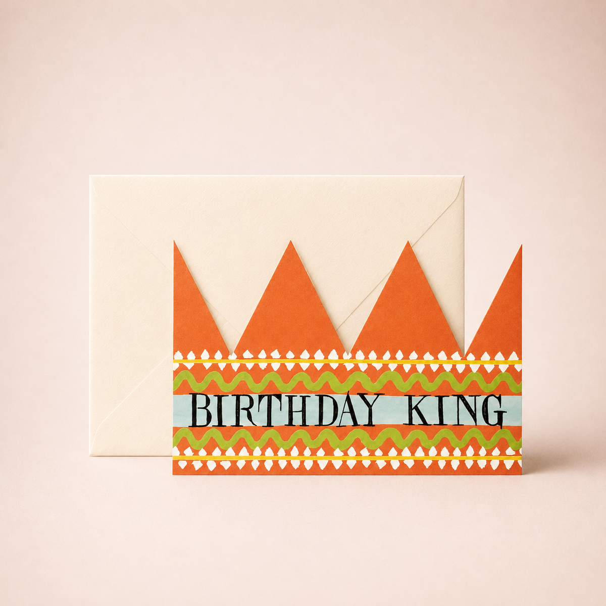 Birthday King Party Hat Card