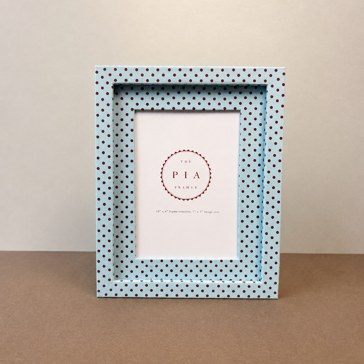 Frame | Blue & Burgundy Pembroke Dot