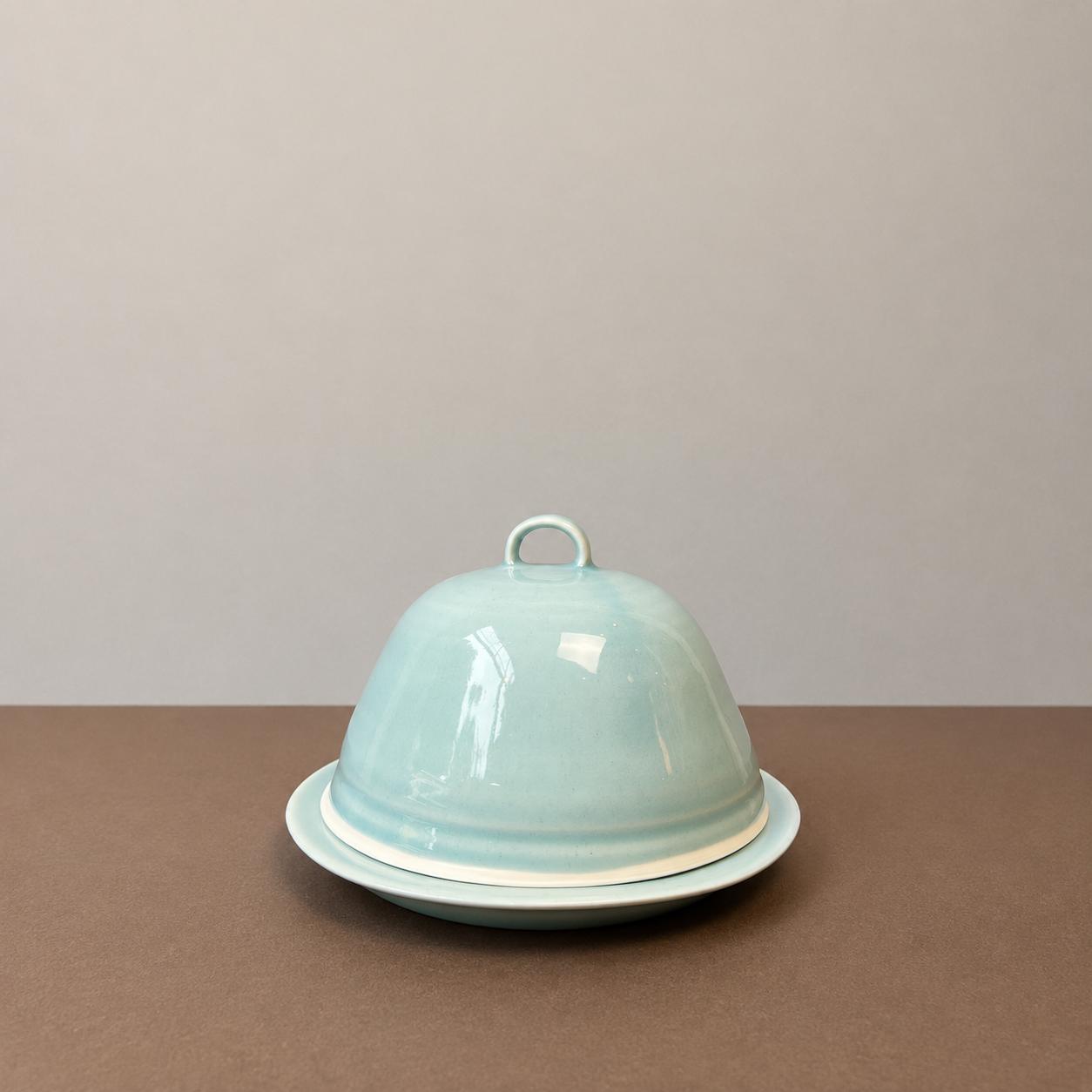 Lidded Butter Dish | Celadon Blue