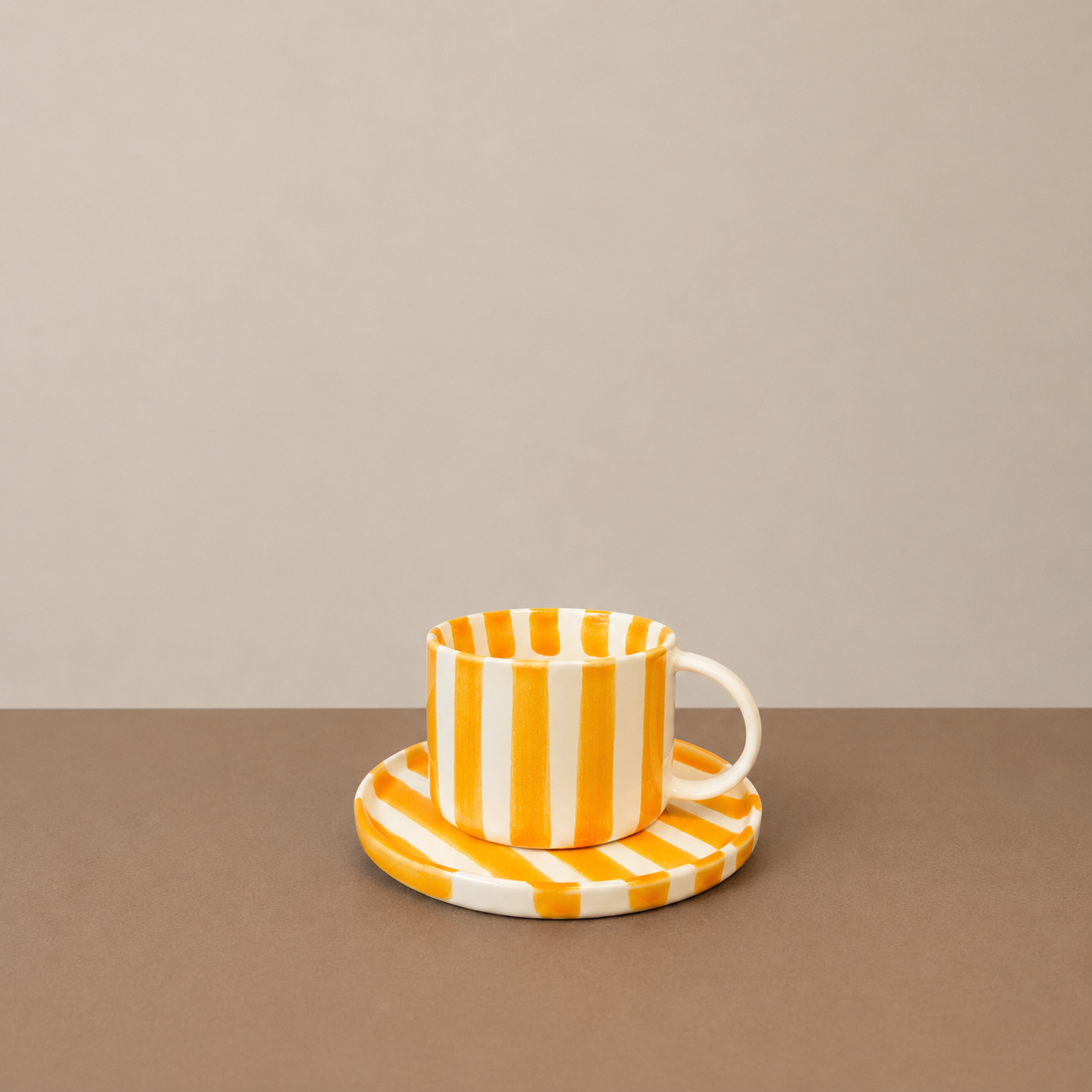 Monica Cup & Saucer | Yellow