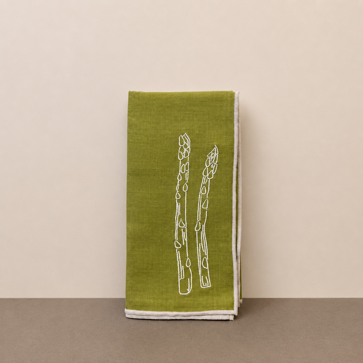 Linen Blend Napkins - Asparagus (Set of 2)