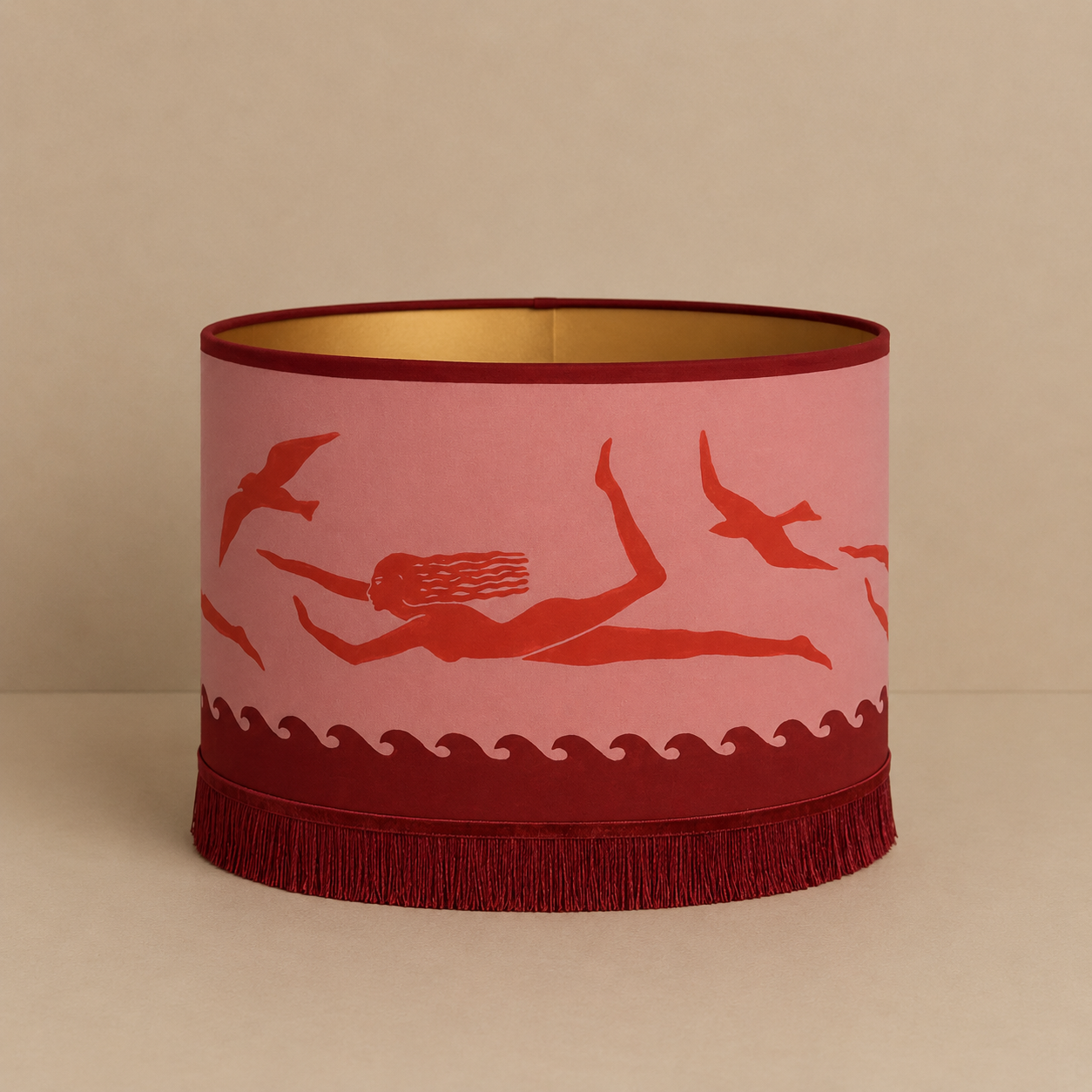 Palais x Hôtel Magique Lampshade Thalassa Burgundy & Blush