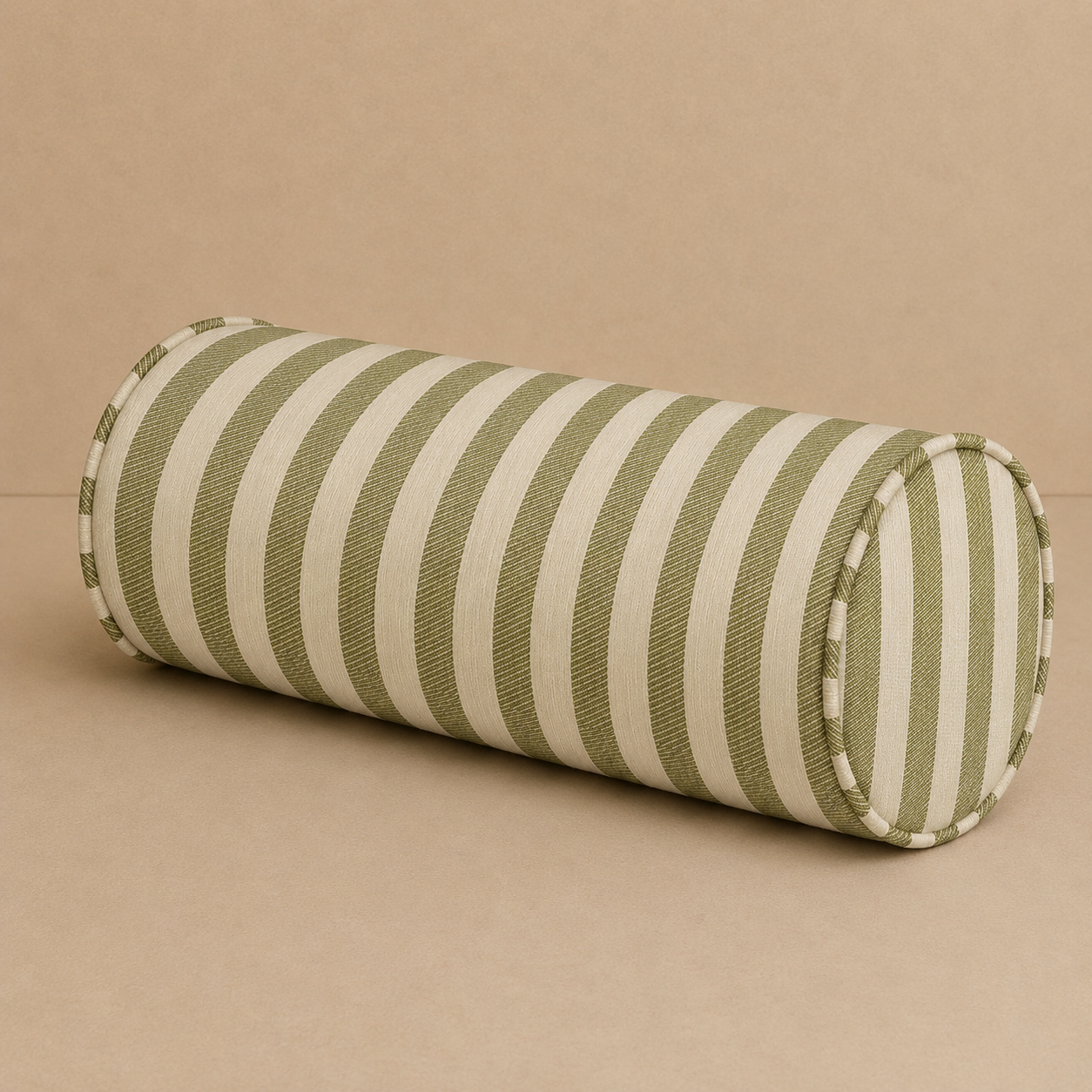 Bolster Jackie Olive & Ecru
